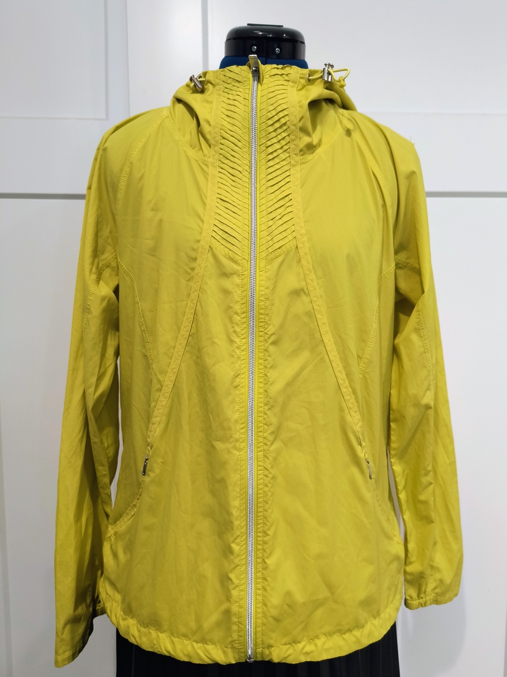 Athleta Bright Yellow Hooded Utility Jacket